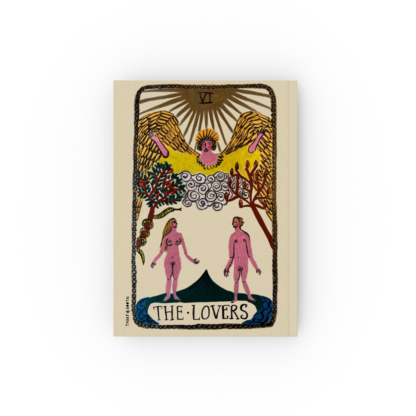 Tabby Booth 'The Lovers' Hardback Tarot Notebook