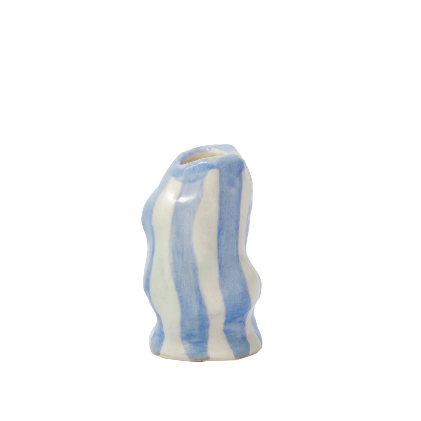 Light Lavender Candy Stripe Candle Holder