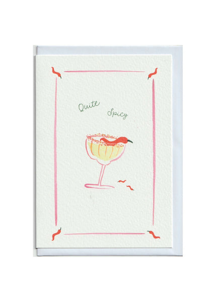 Quite Spicy Greetings Card