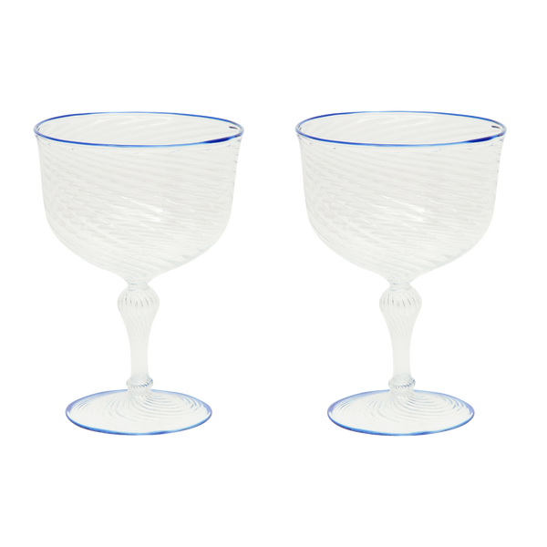 The Dido Coupe in Blue, Set of Two