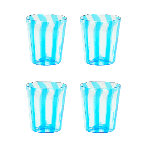 The Giorgio Tumbler in Turquoise, Set of Four