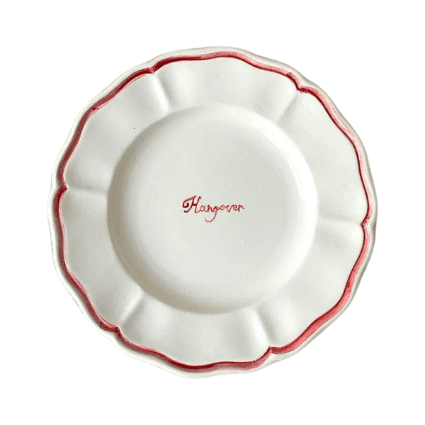 "Hangover" Fil Rouge Plate