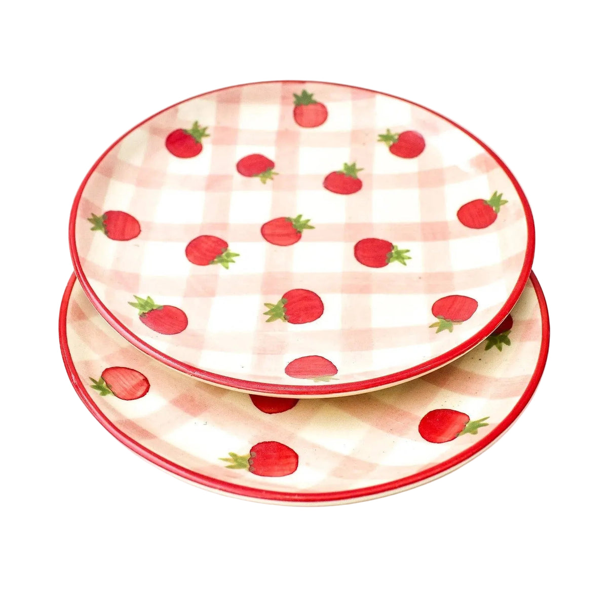 Dessert Plate - Cherry Tomato | Handpainted Ceramic | 7 in - Casa Amarosa