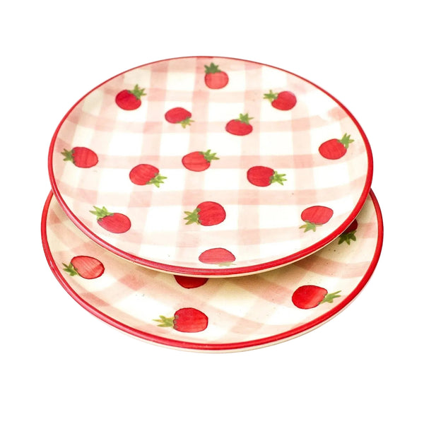 Dessert Plate - Cherry Tomato | Handpainted Ceramic | 7 in - Casa Amarosa