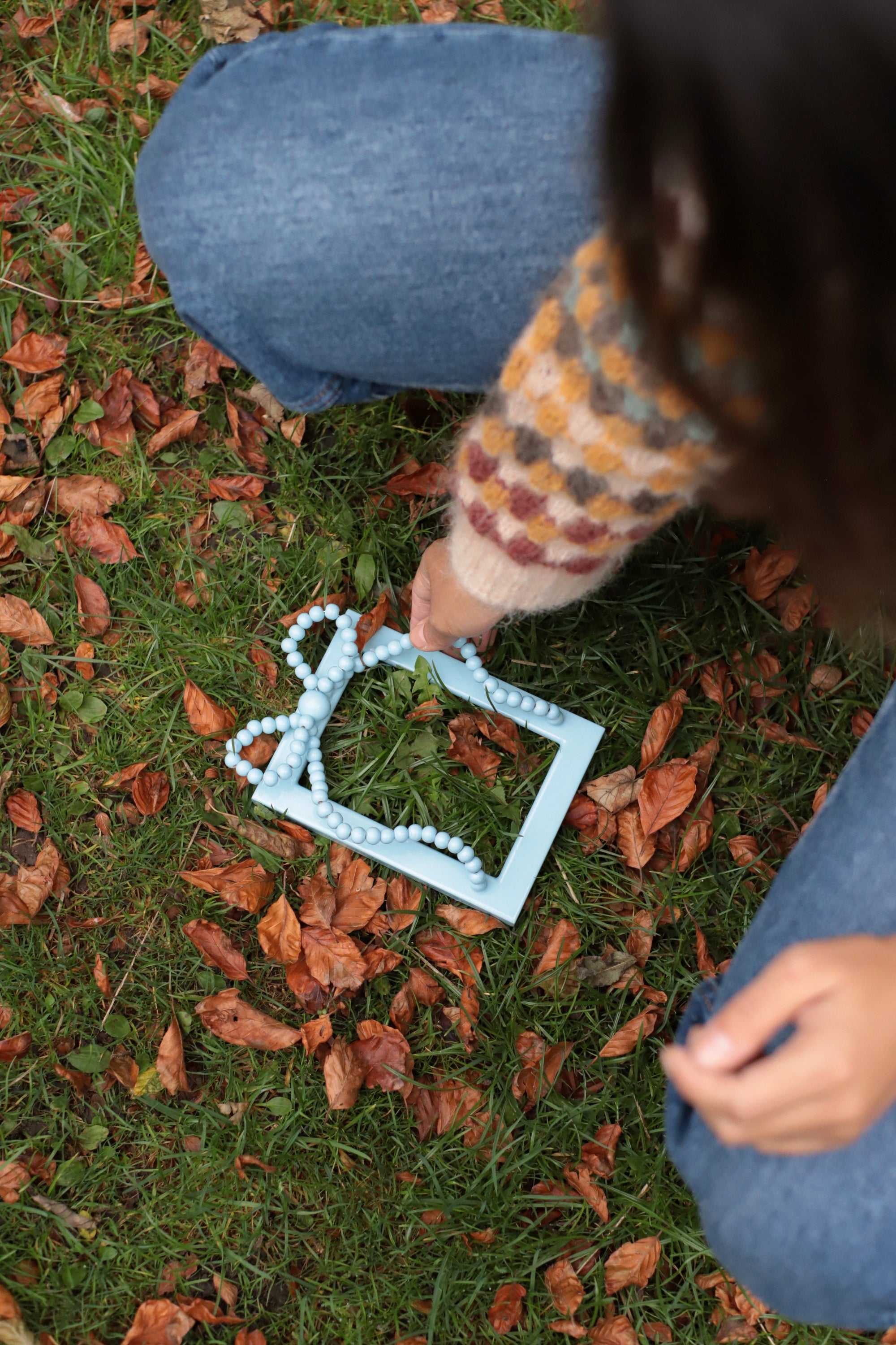 Beaded Bow Frame