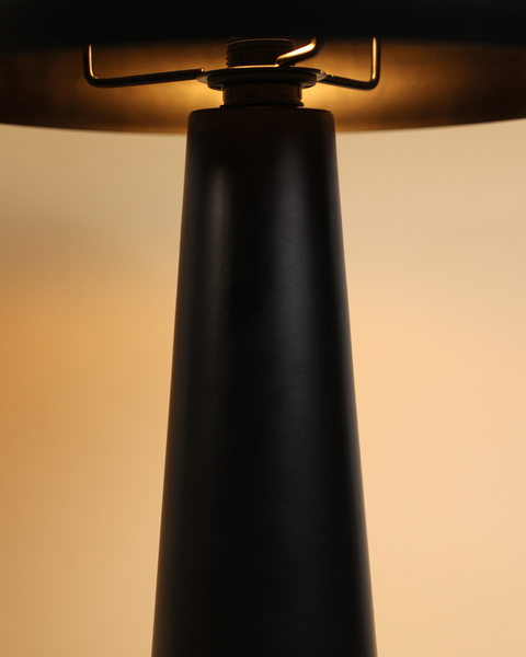 Candeeiro de Mesa Mush, Preto