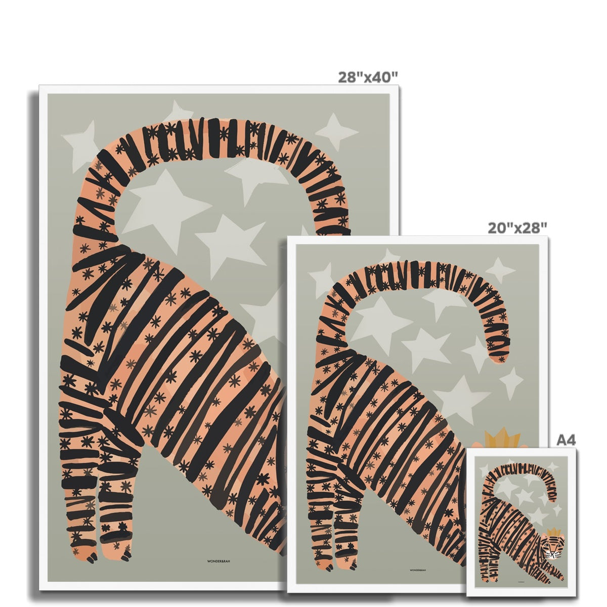 Tiger in Green Children's Print