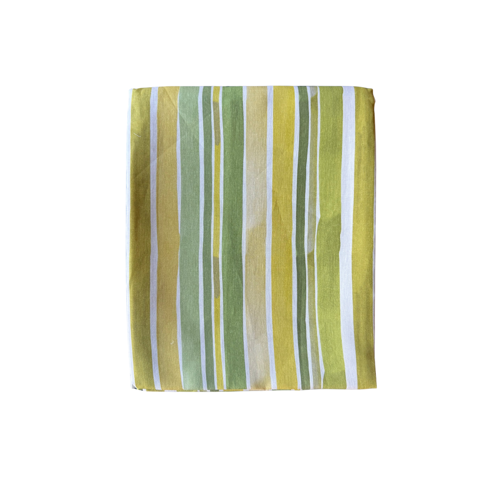 Lagos Stripe linen tablecloth styled on dining table - Goldie Home
