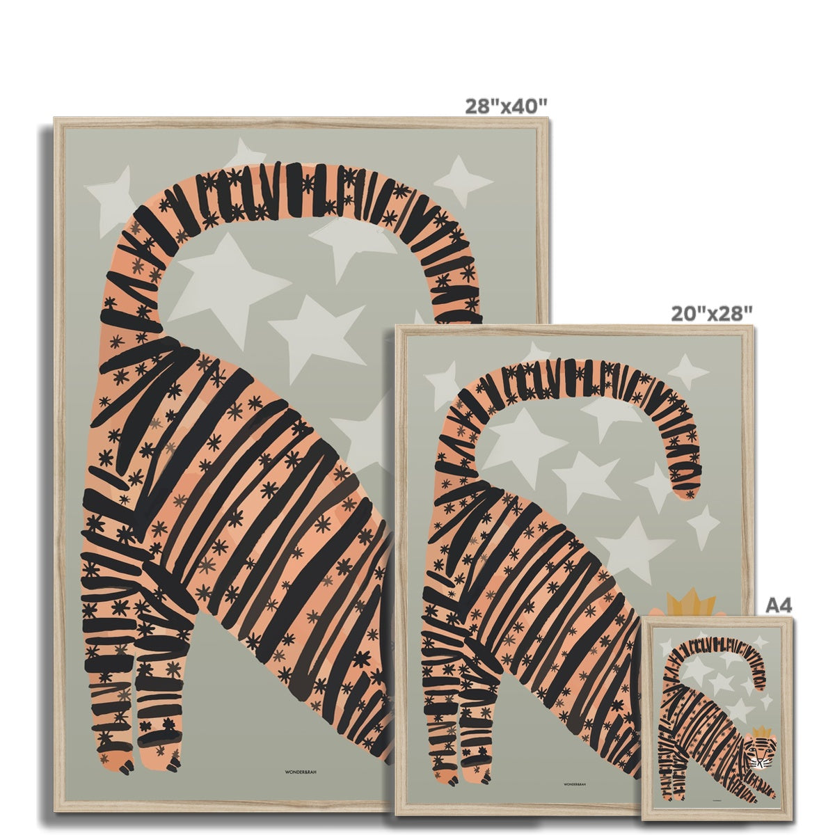 Tiger in Green Children's Print