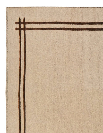Kelim Gashgai — Handmade, 202x284 cm, Beige, 100% Virgin Wool | View 3