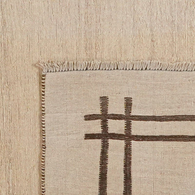 Kelim Gashgai — Handmade, 202x284 cm, Beige, 100% Virgin Wool | View 6