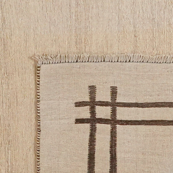 Kelim Gashgai — Handmade, 202x284 cm, Beige, 100% Virgin Wool | View 6