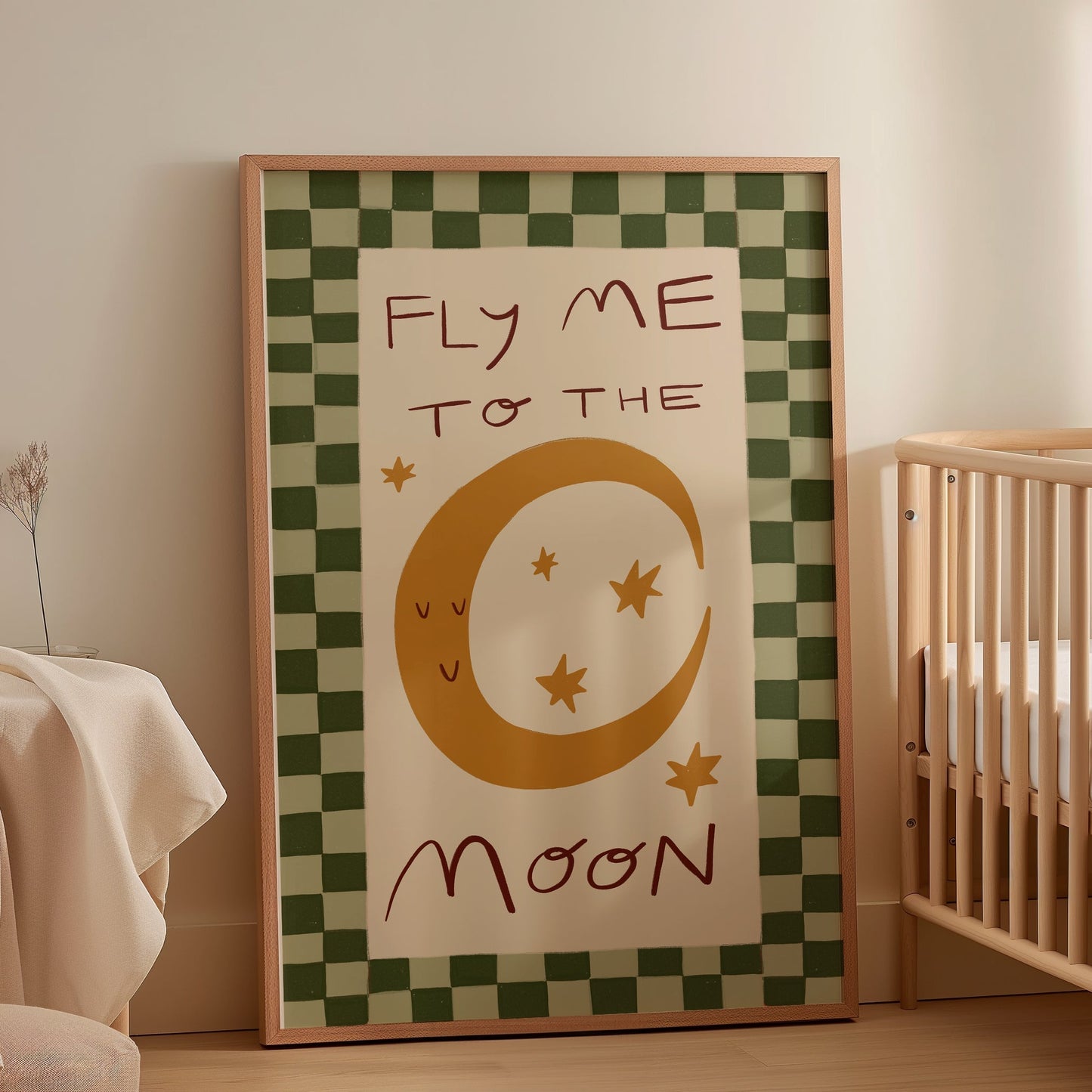 Fly Me To The Moon | Nursery Print | UNFRAMED