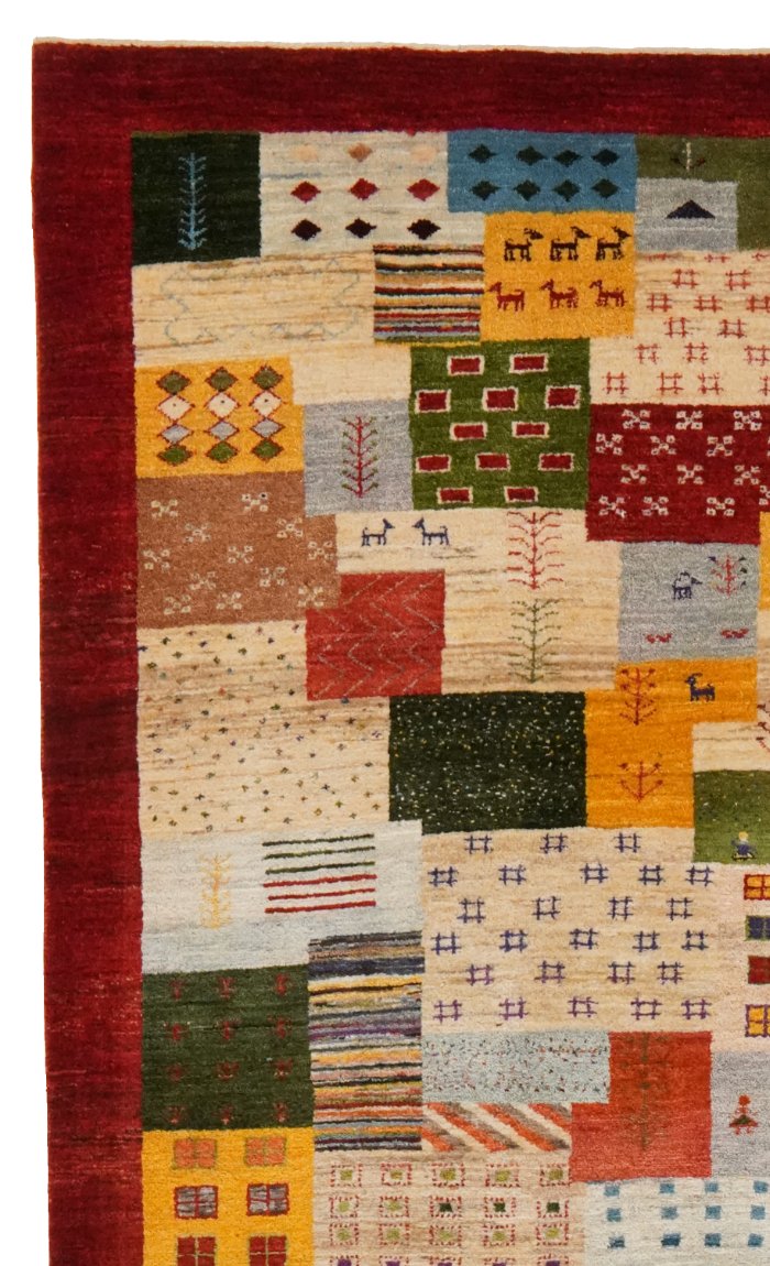 Rizbaf — Hand-knotted, 205x304 cm, Multicolor, 100% Virgin Wool | View 3