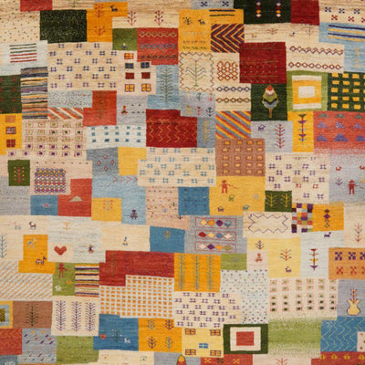 Rizbaf — Hand-knotted, 205x304 cm, Multicolor, 100% Virgin Wool | View 4