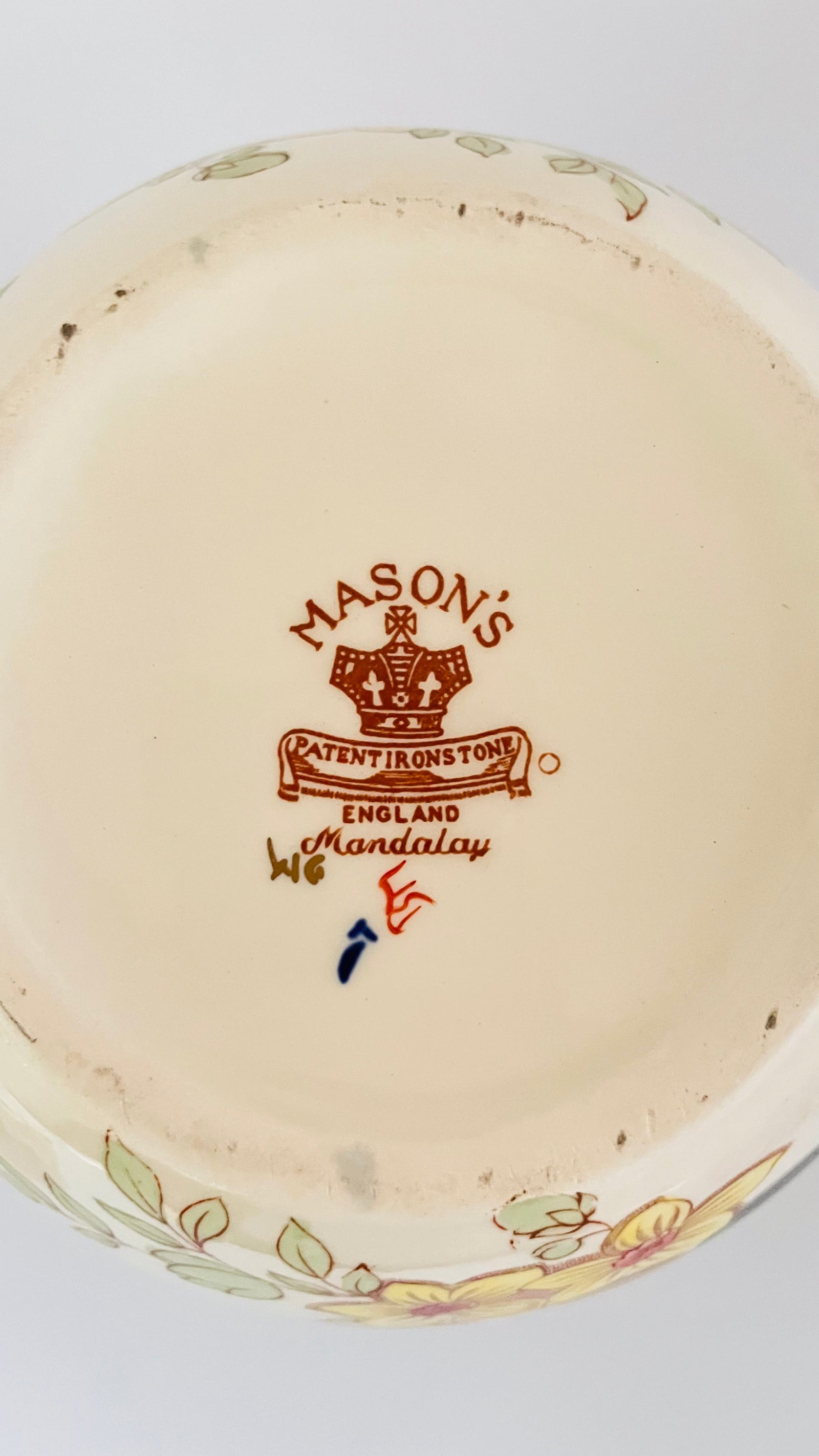 Large Antique Mason’s Lamp