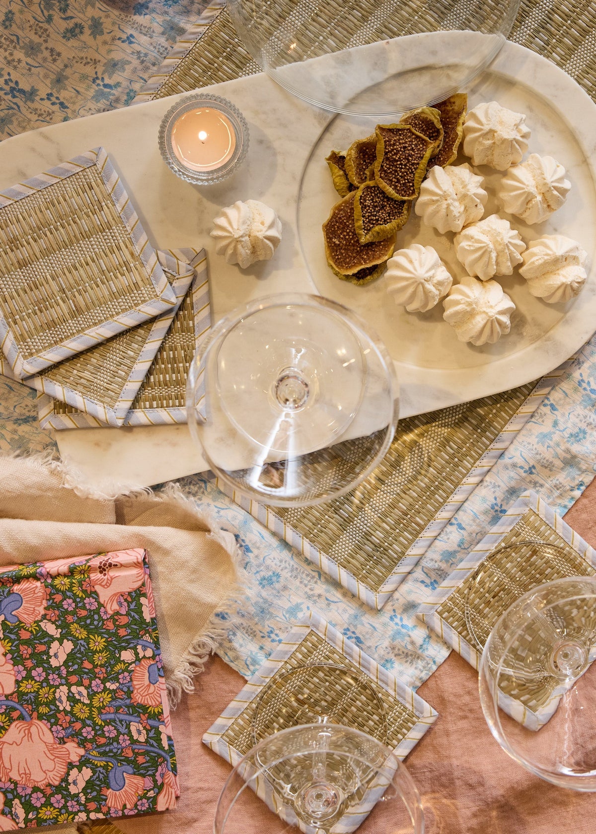Rushcutters Bay Woven Afternoon Coasters - Set Of 4