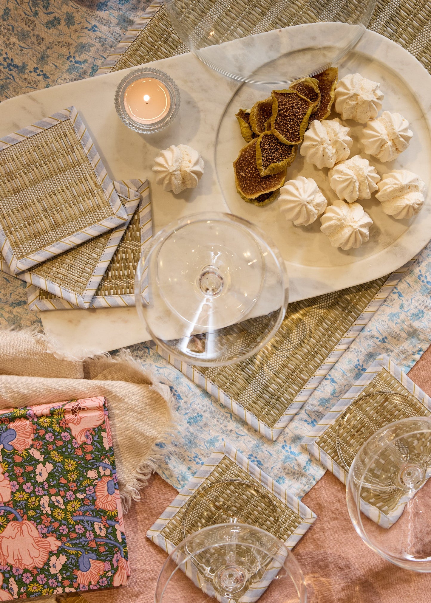 Rushcutters Bay Woven Afternoon Coasters - Set Of 4
