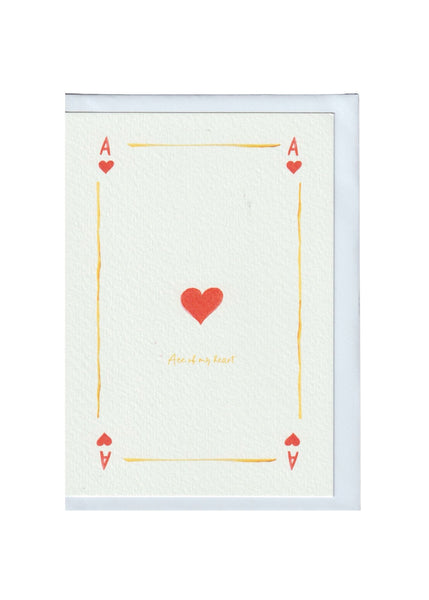 Ace of my Heart Greetings Card