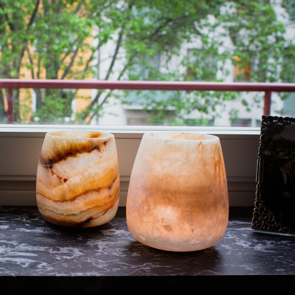 Petra | Alabaster Candle Holder
