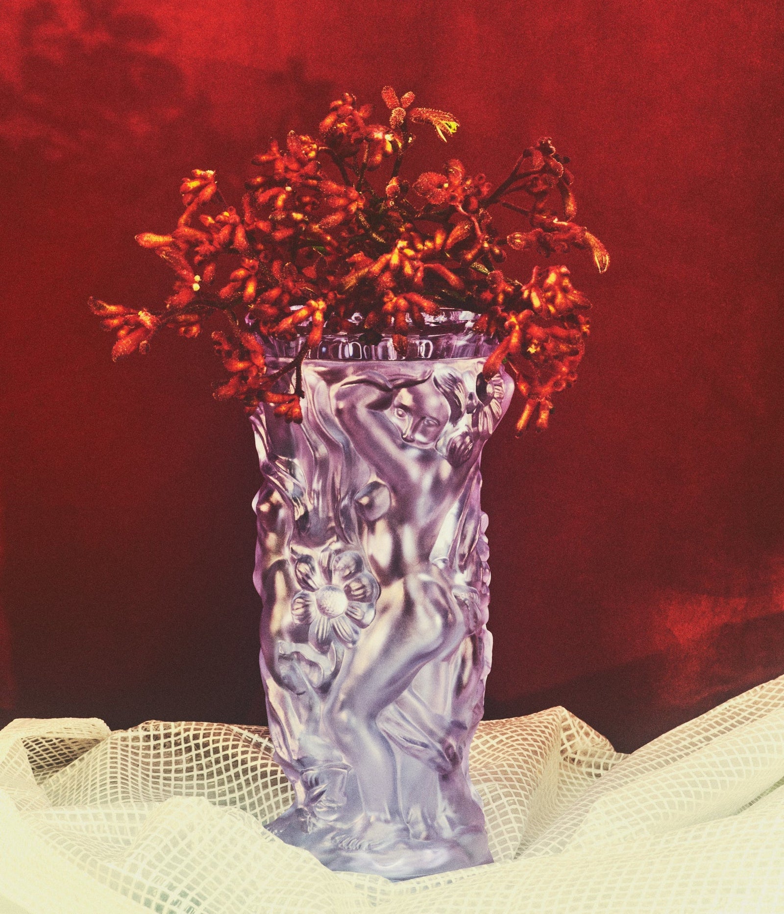 Michael Vase Wisteria Large