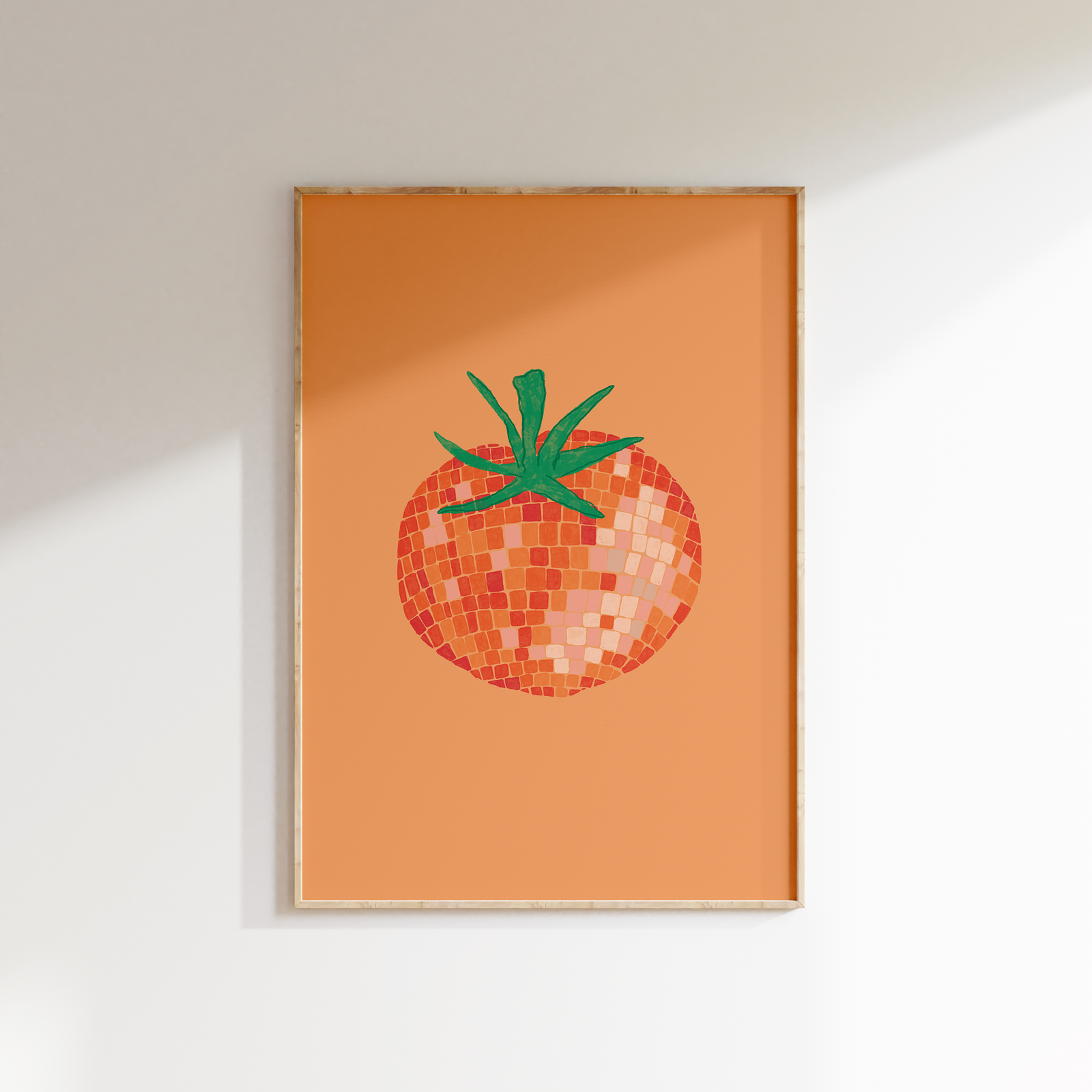 Disco Ball Tomato Print