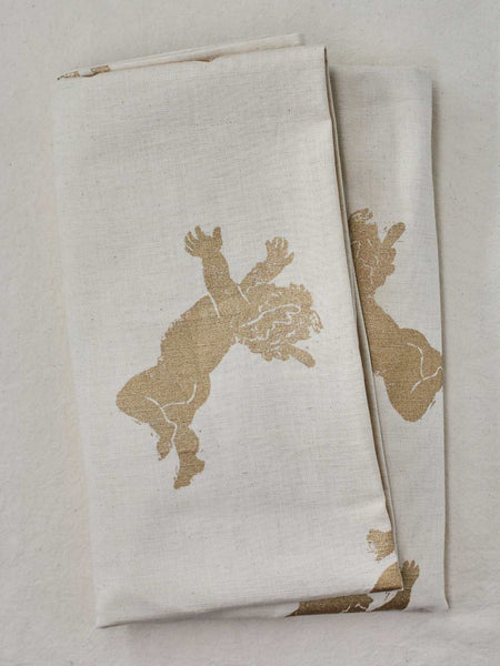 Christmas Gold Cherub Tablecloth