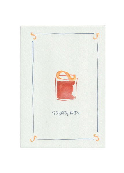 Slightly Bitter Greetings Card