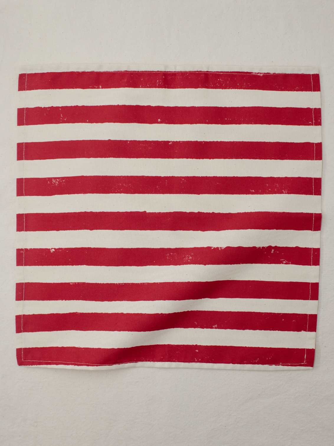 Christmas Red Stripe Napkins (Set Of Four)