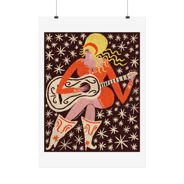 Tabby Booth Dolly Parton Fine Art Print