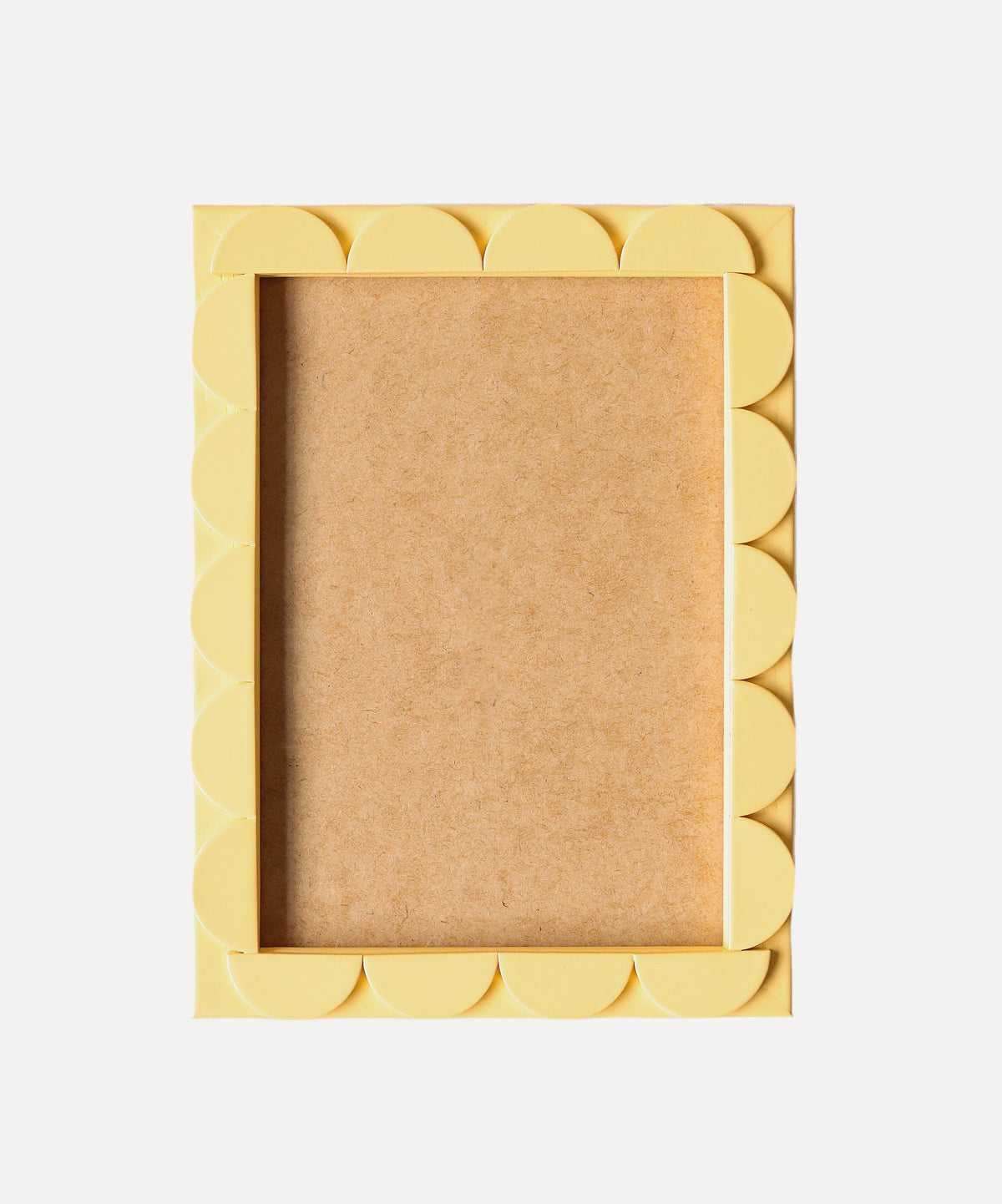 Cashmere Yellow Lacquered Scallop Frame