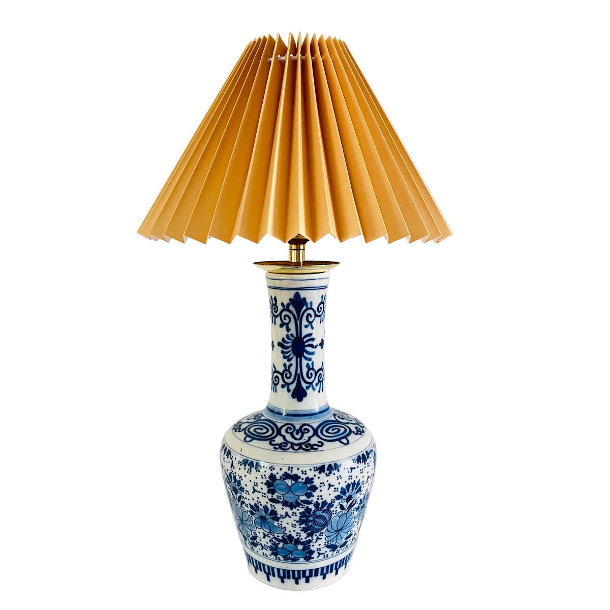 Antique Delft Table Lamp
