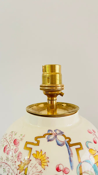 Antique Mason’s ‘Brocade’ Lamp