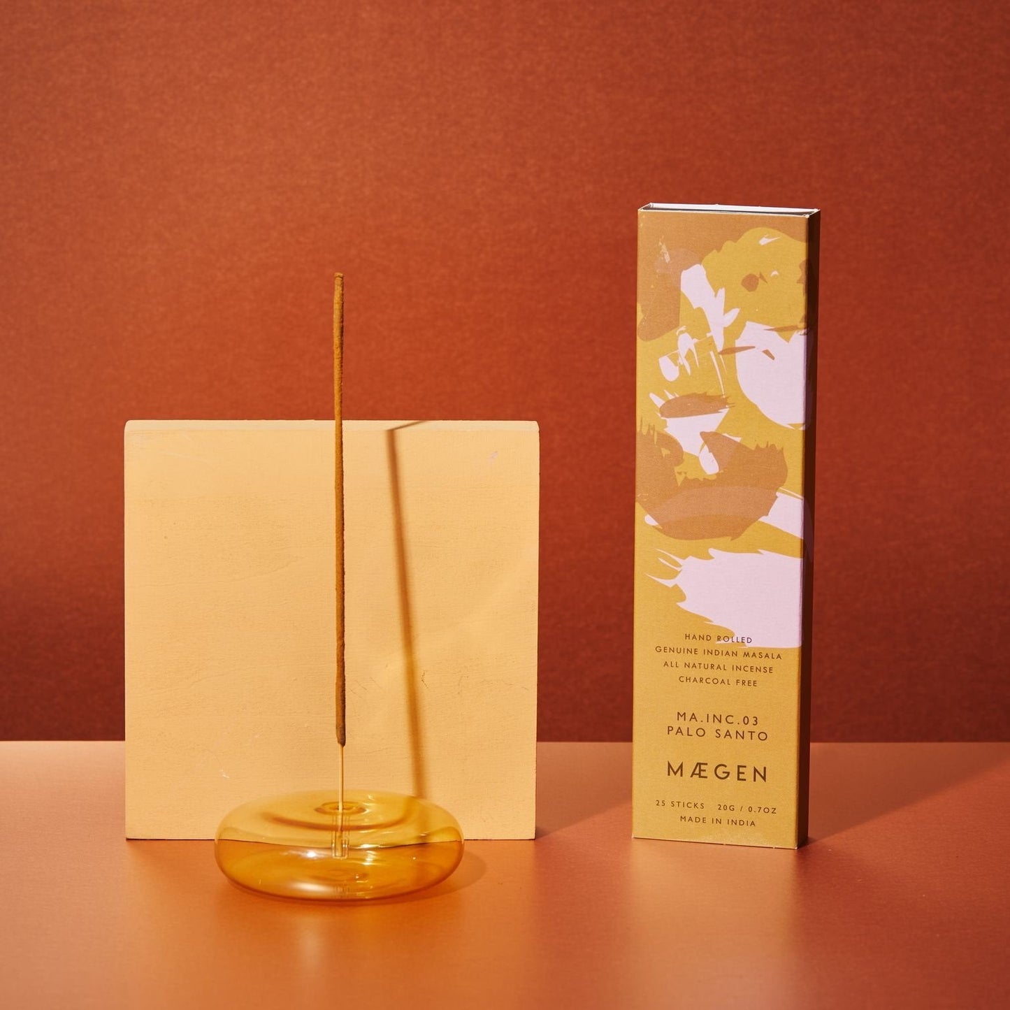 Dimple Incense Holder - Yellow
