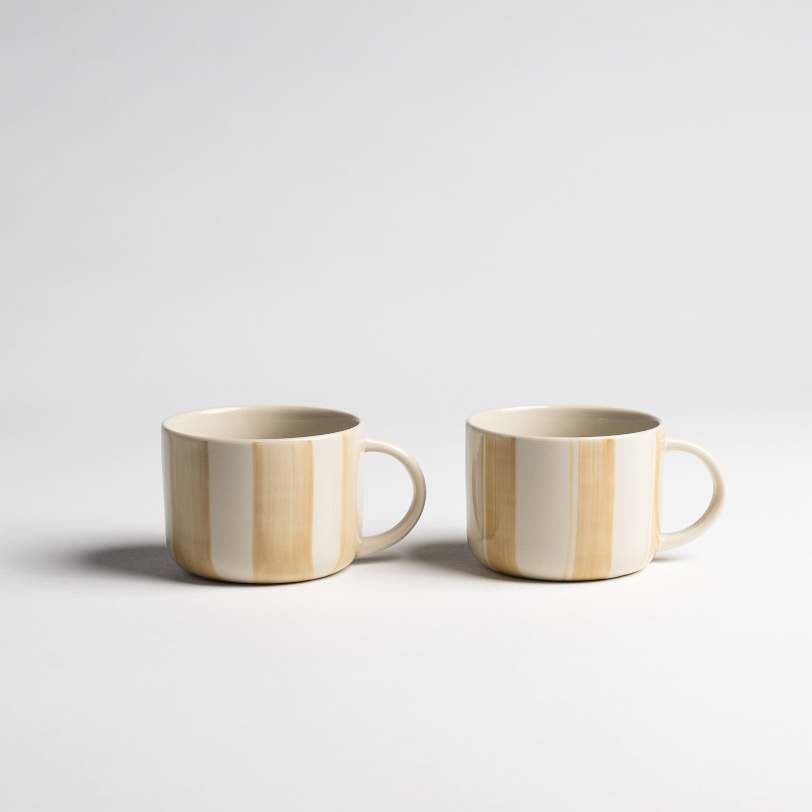 Cornflower Mug - Brushed Mustard Yellow - Medium (Set of 2)