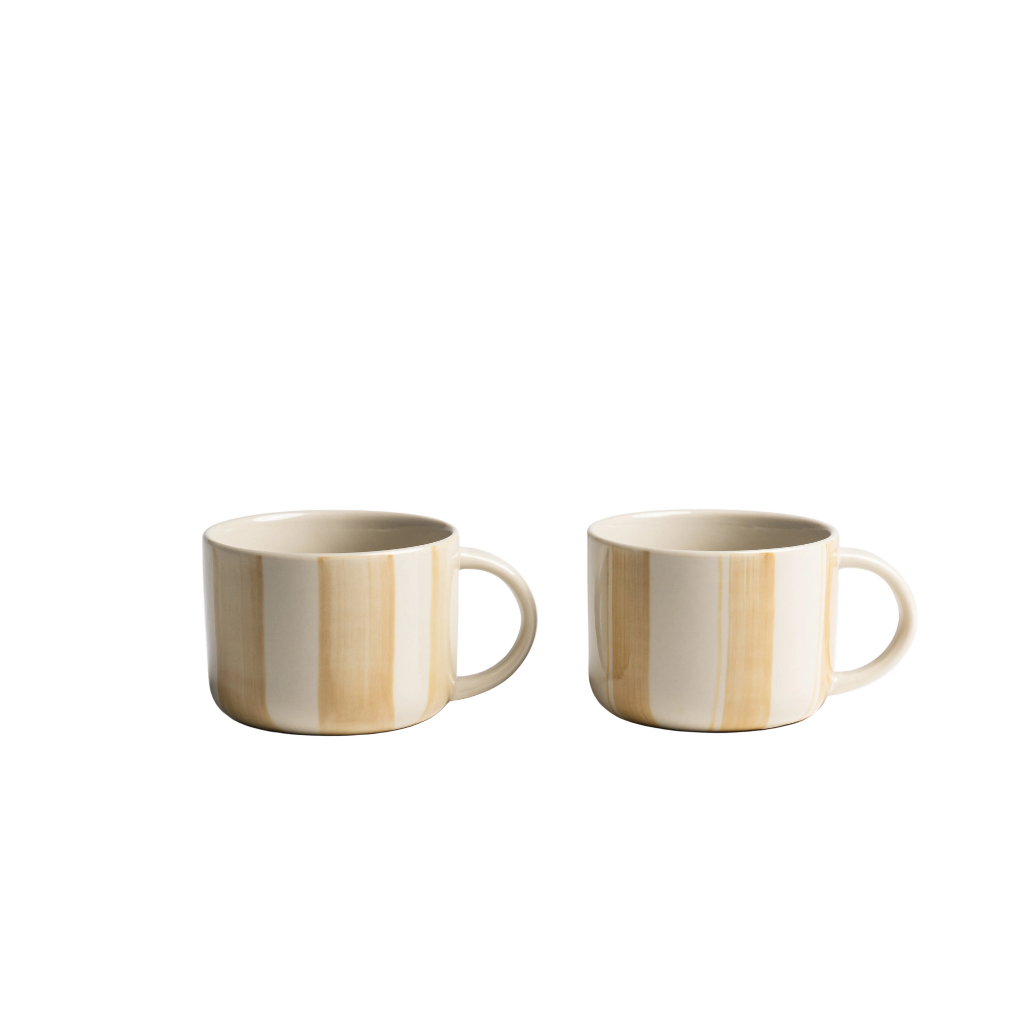 Cornflower Mug - Brushed Mustard Yellow - Medium (Set of 2)