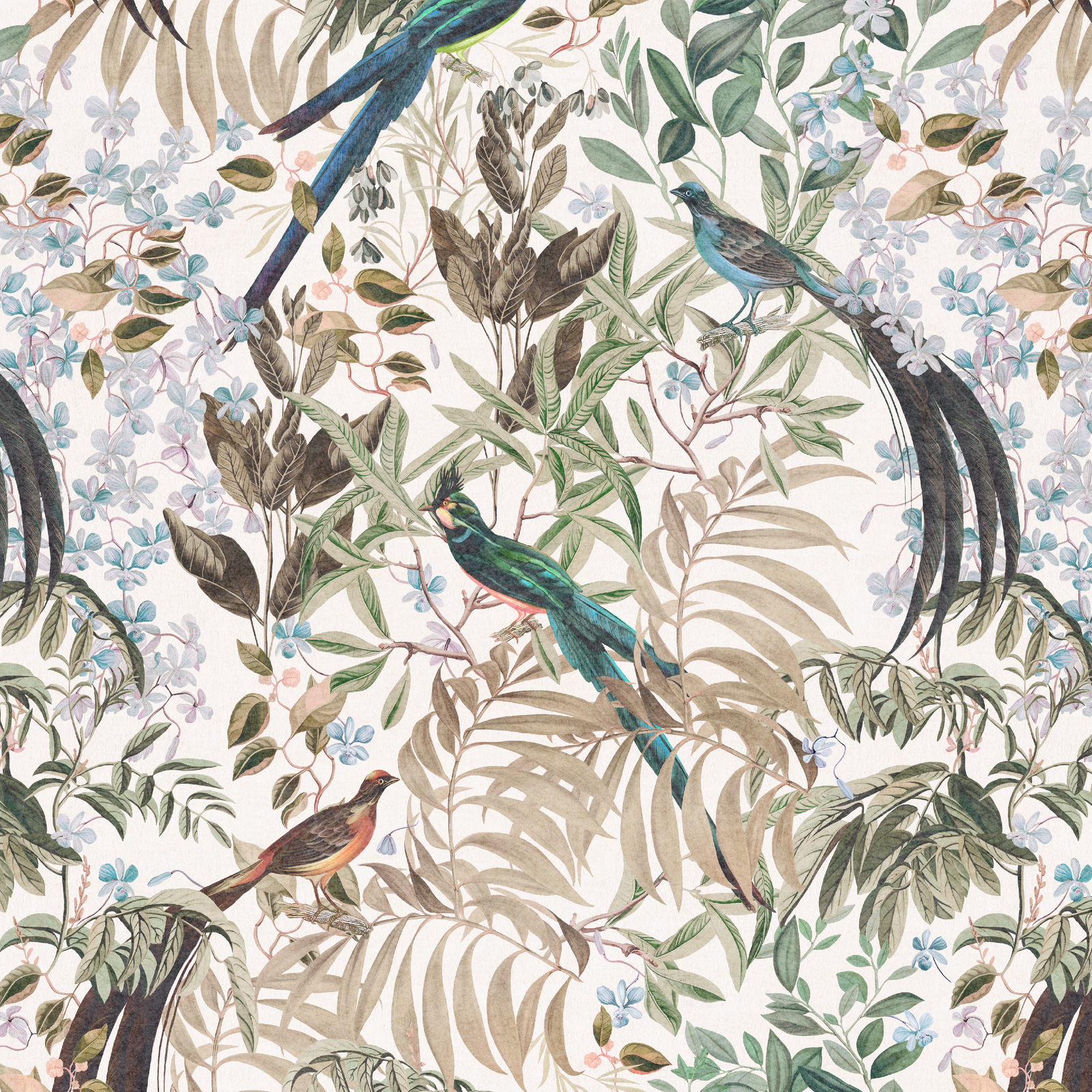 Resplendent Woods Wallpaper - Shaded White