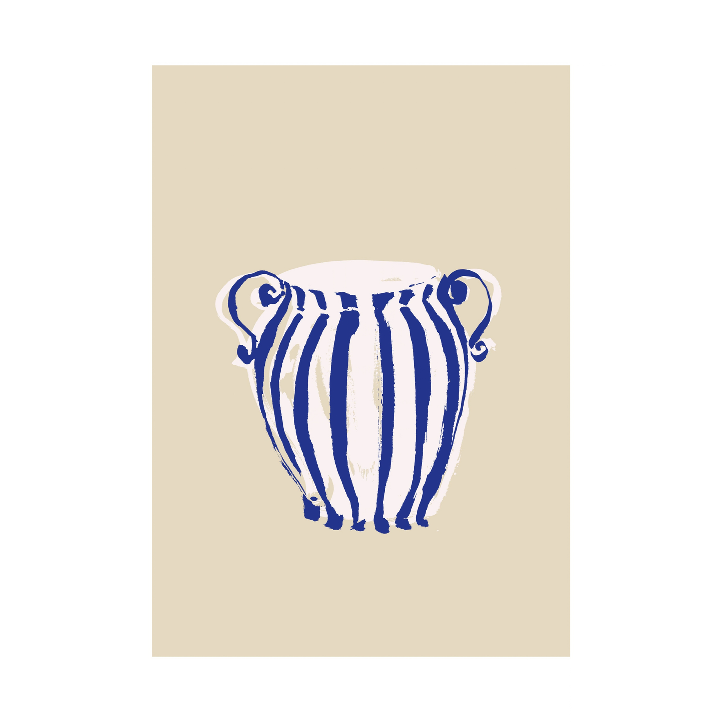 White Stripes Print