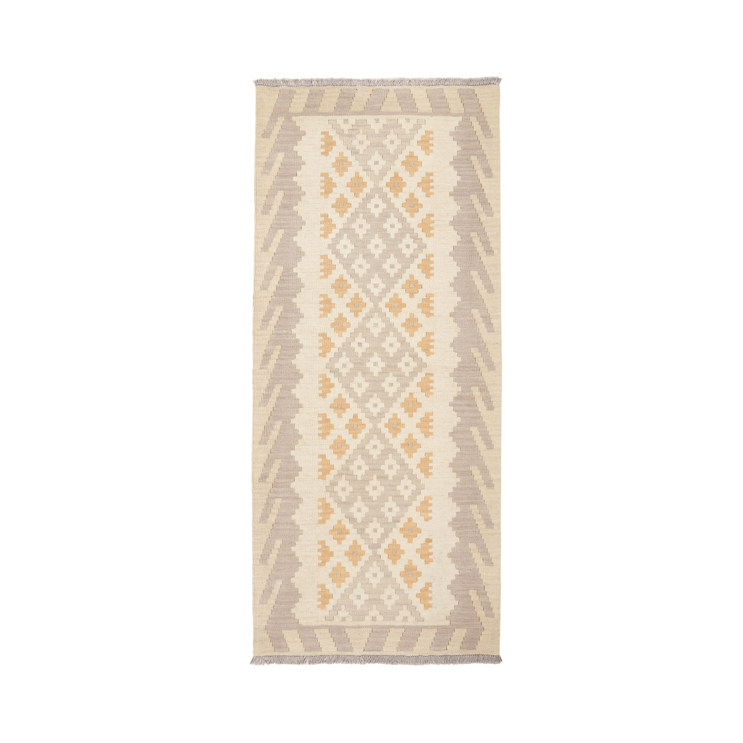 Kelim Gashgai Handwoven – Neutral, 197 x 84cm