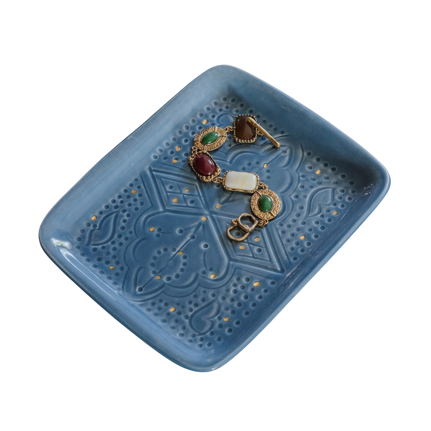 Small Decorative Tray - Empreinte Gold