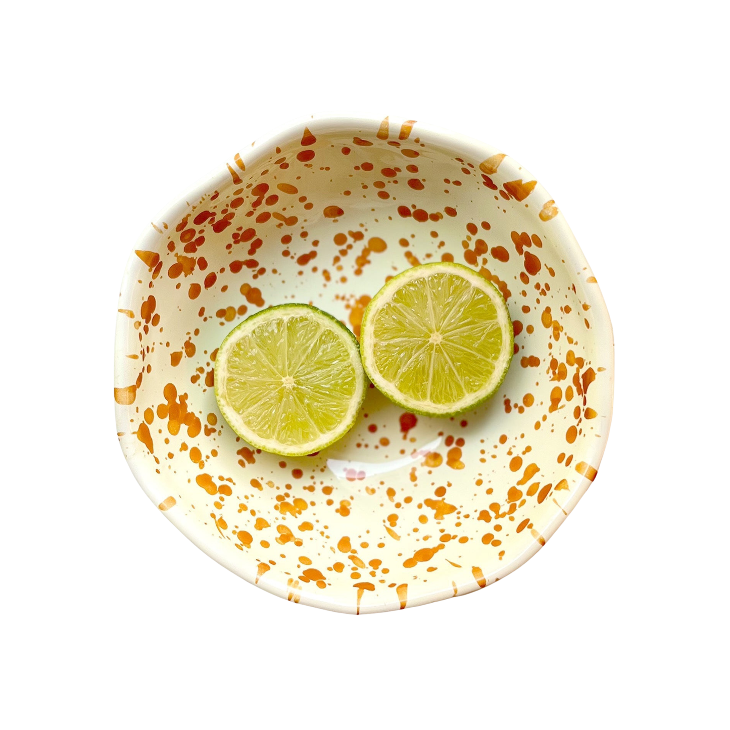 Small Shallow Bowl Burnt Orange