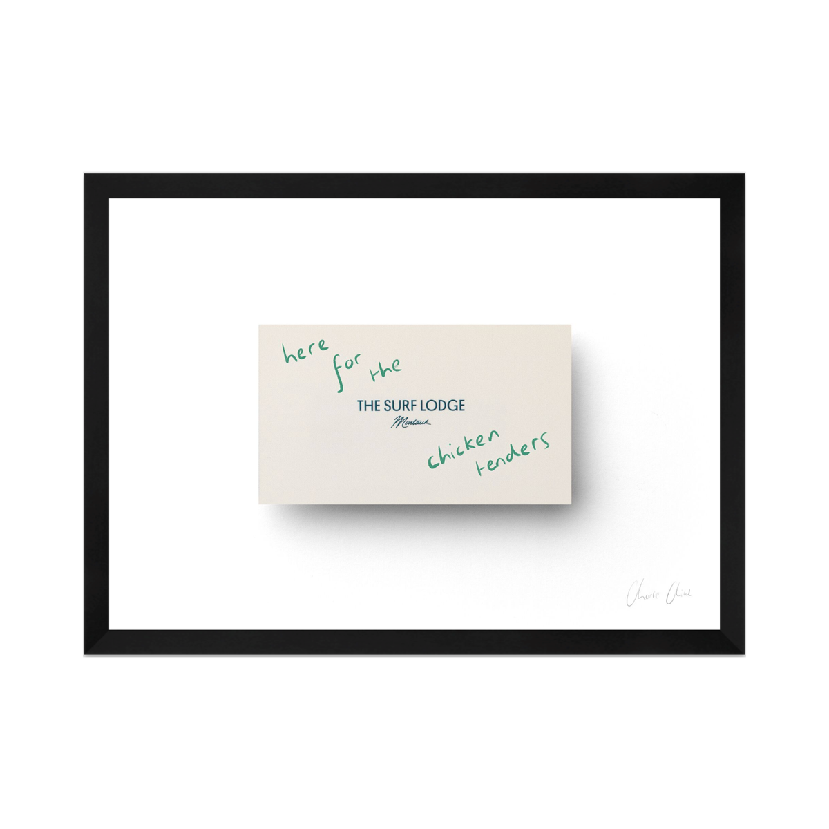Card at Surf Lodge ii Print