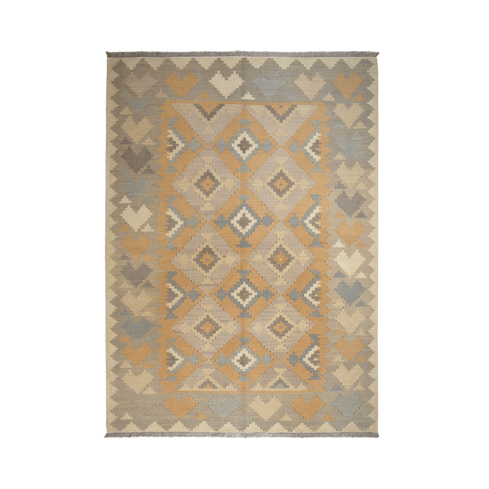 Kilim Gashgai Rug · Hand-Woven - Yellow, 238x171 cm