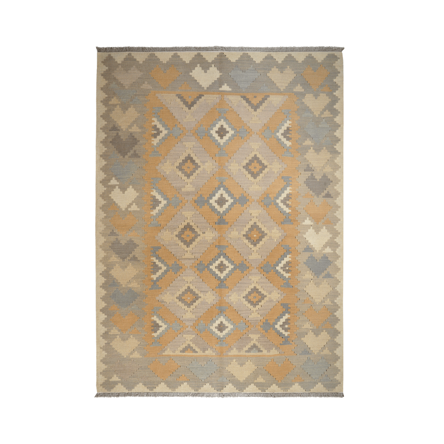 Kilim Gashgai Rug · Hand-Woven - Yellow, 238x171 cm