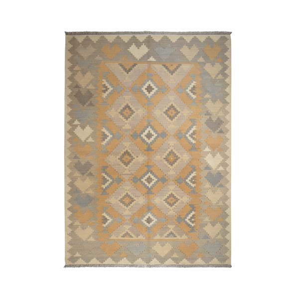 Kilim Gashgai Rug · Hand-Woven - Yellow, 238x171 cm