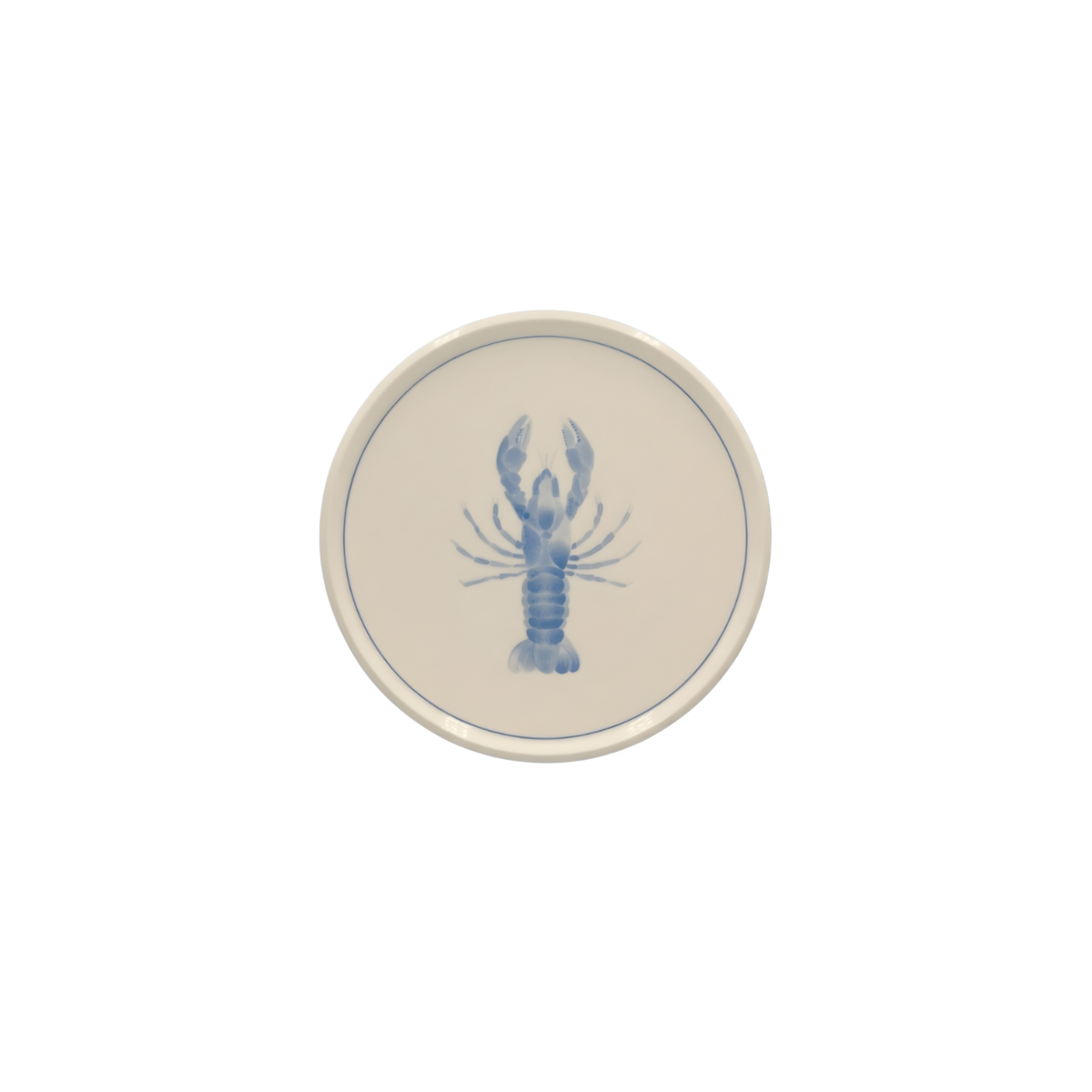 Lobster Appetizer Plate with Lined Border