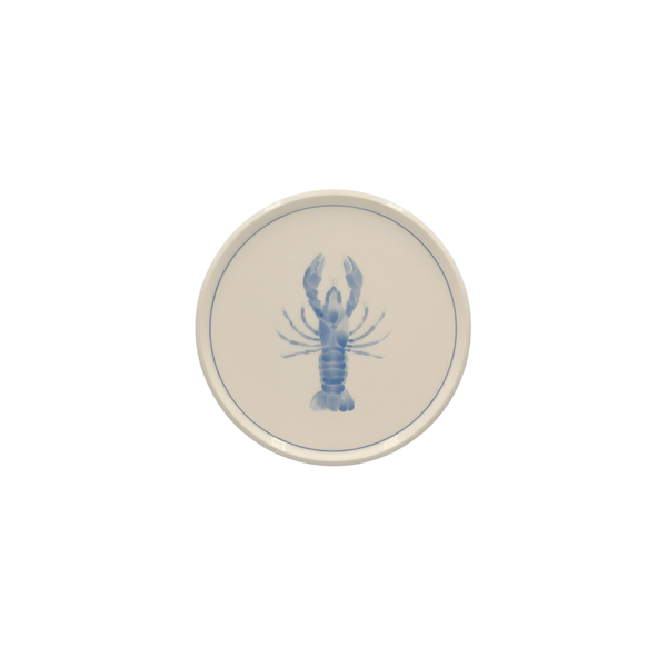 Lobster Appetizer Plate with Lined Border