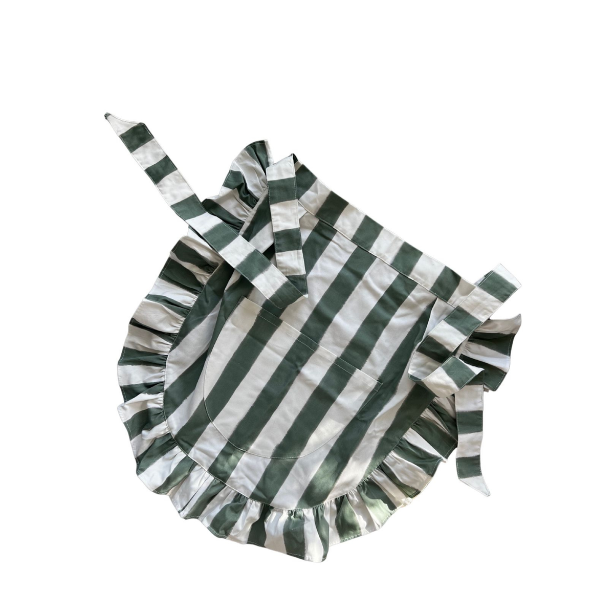 Green Striped Apron - Between Us