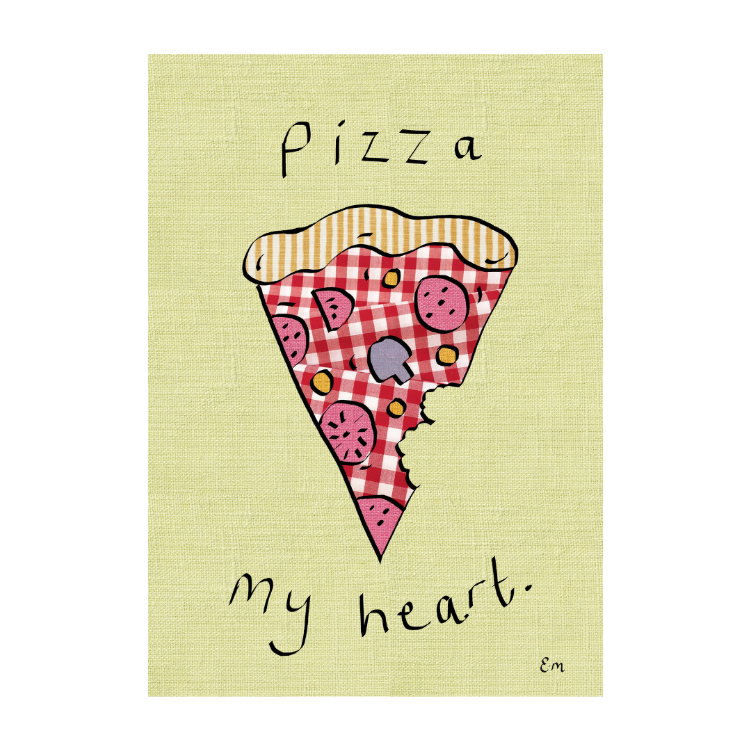 Pizza my Heart Print