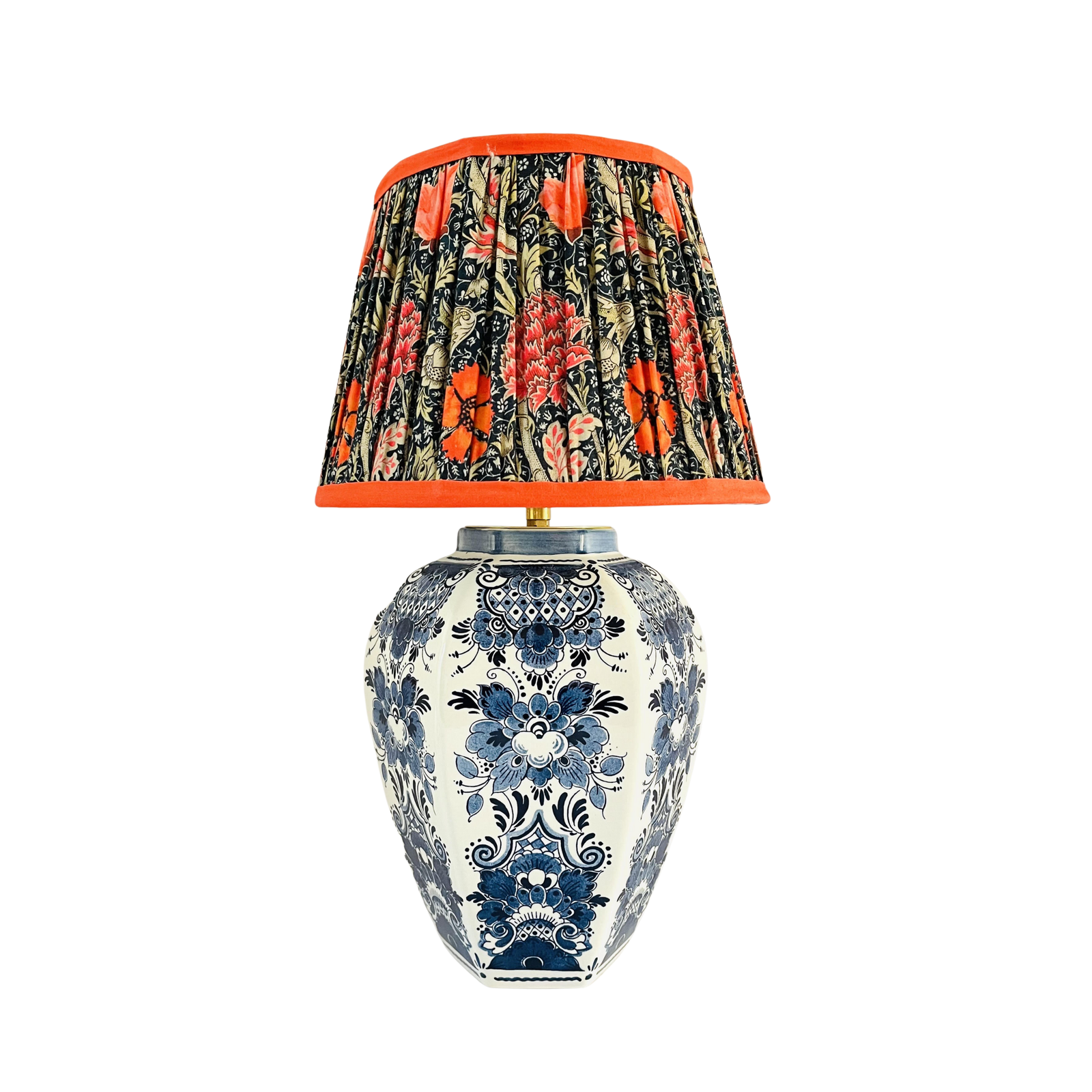 Antique Delft ‘Distel’ Lamp